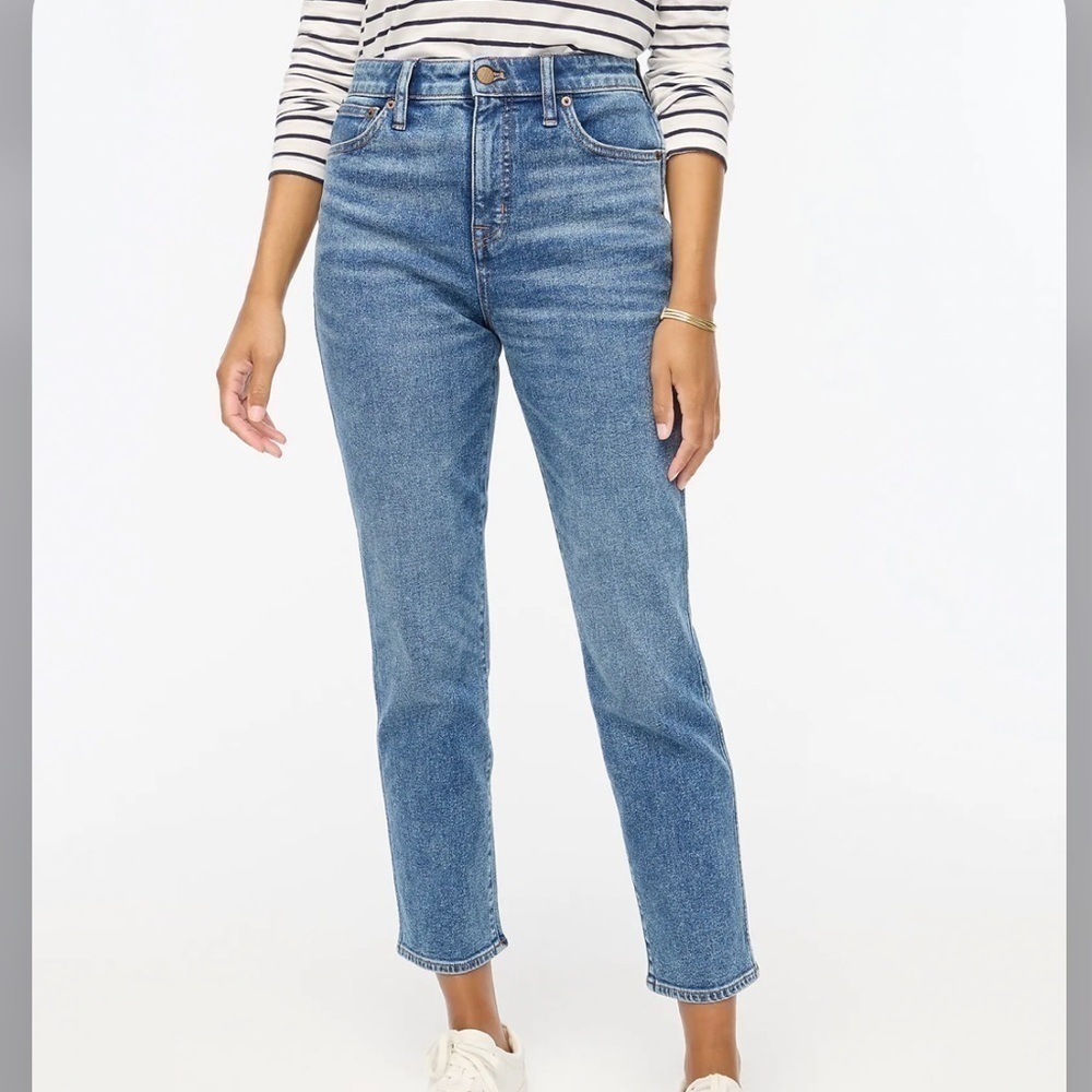 J crew Curvy classic vintage jean in all-day stretch new sawyer wash